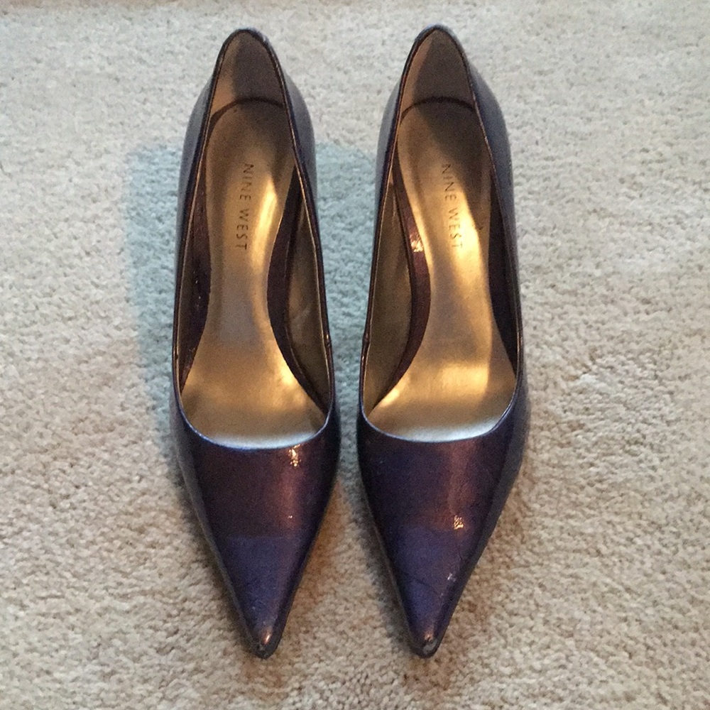 Nine West Navy Blue Heels